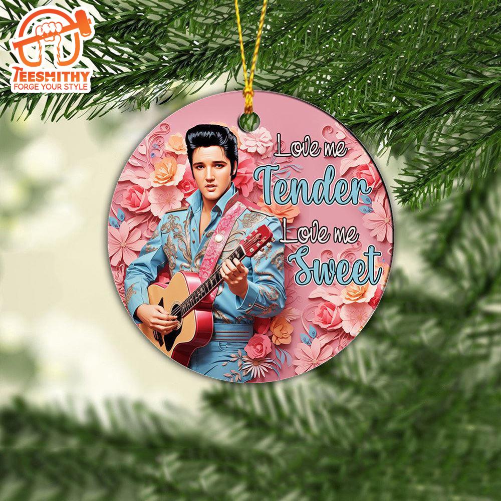 Elvis Presley Personalized Christmas Ornament