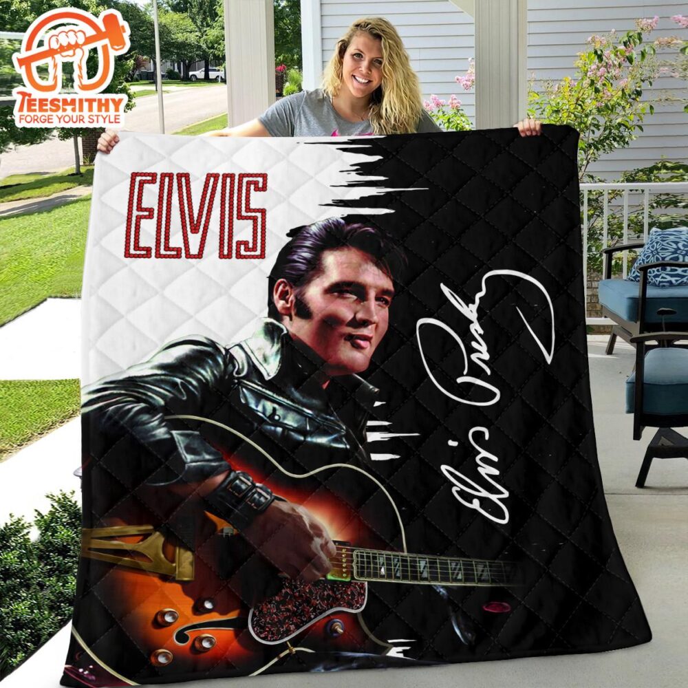 Elvis Presley Quilt Blanket  Blanket