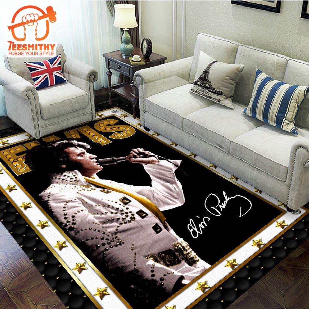 Elvis Presley Rectangular Rug Carpet Gift Christmas