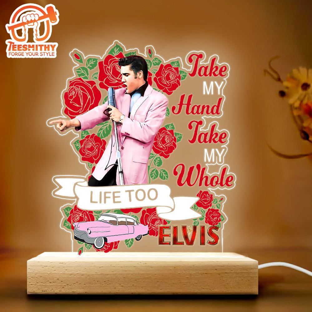 Elvis Presley Rose Led Light