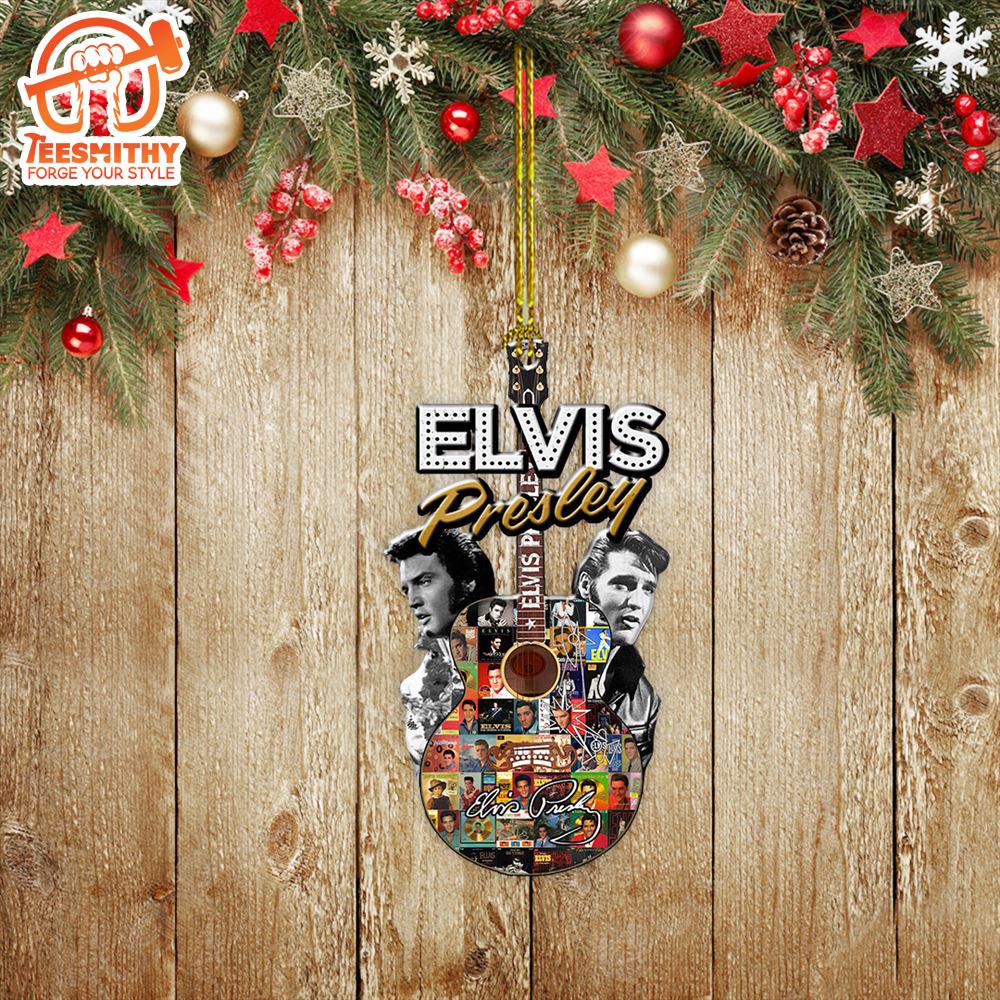 Elvis Presley Suspicious Minds Tattoo Guitar Music Song Acrylic Ornament