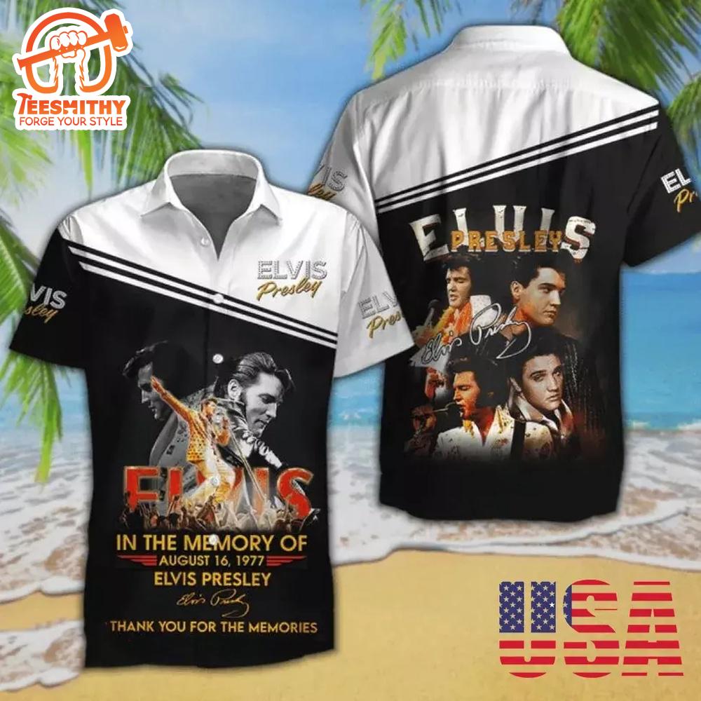 Elvis Presley Thank You For The Memories Hawaiian Aloha Shirts