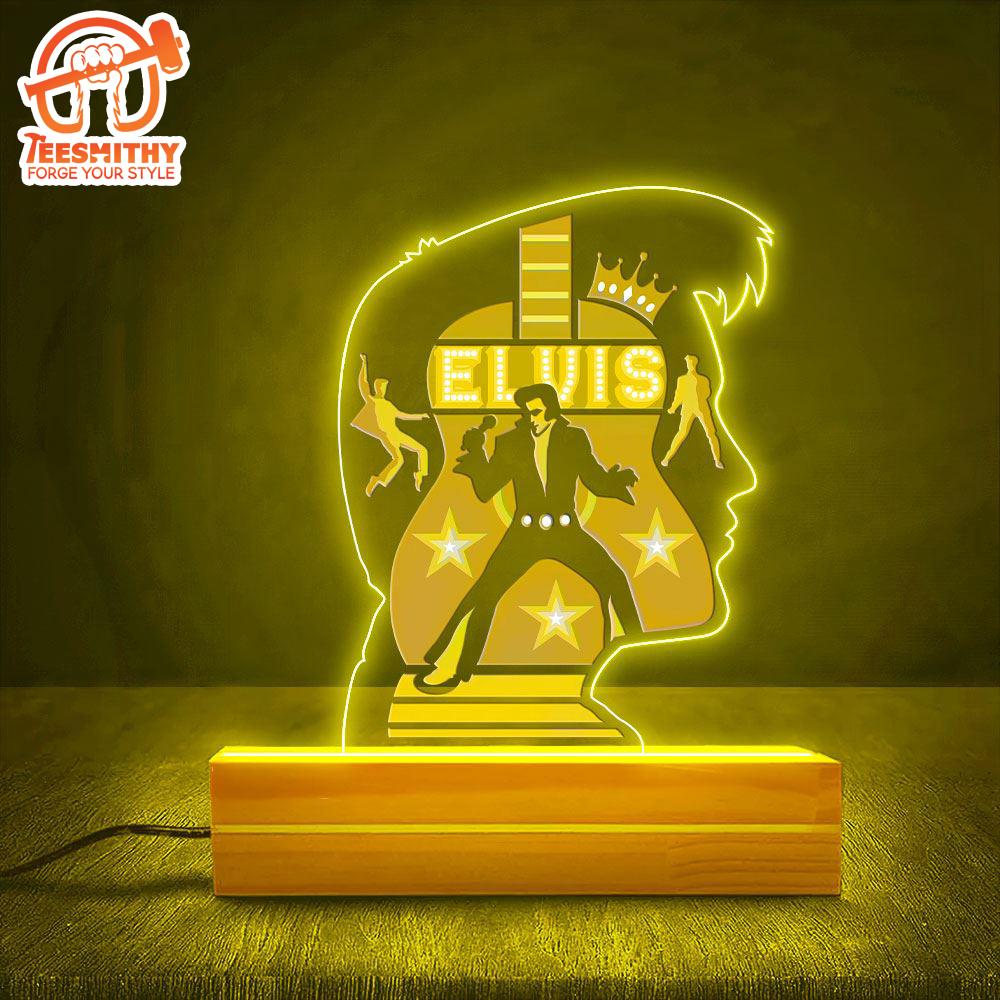 Elvis Presley The King 3D LED Night Light Lamp