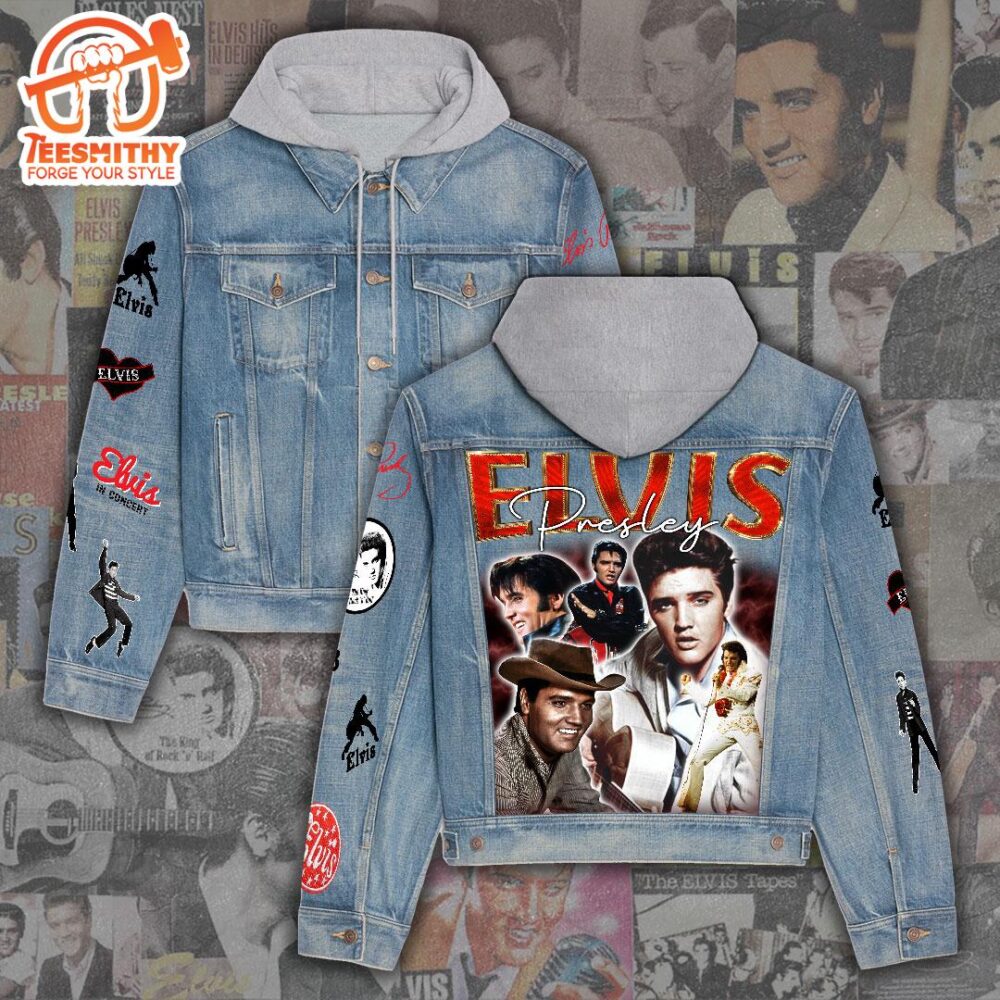 Elvis Presley When Things Go Wrong Christmas Denim Hood Jacket