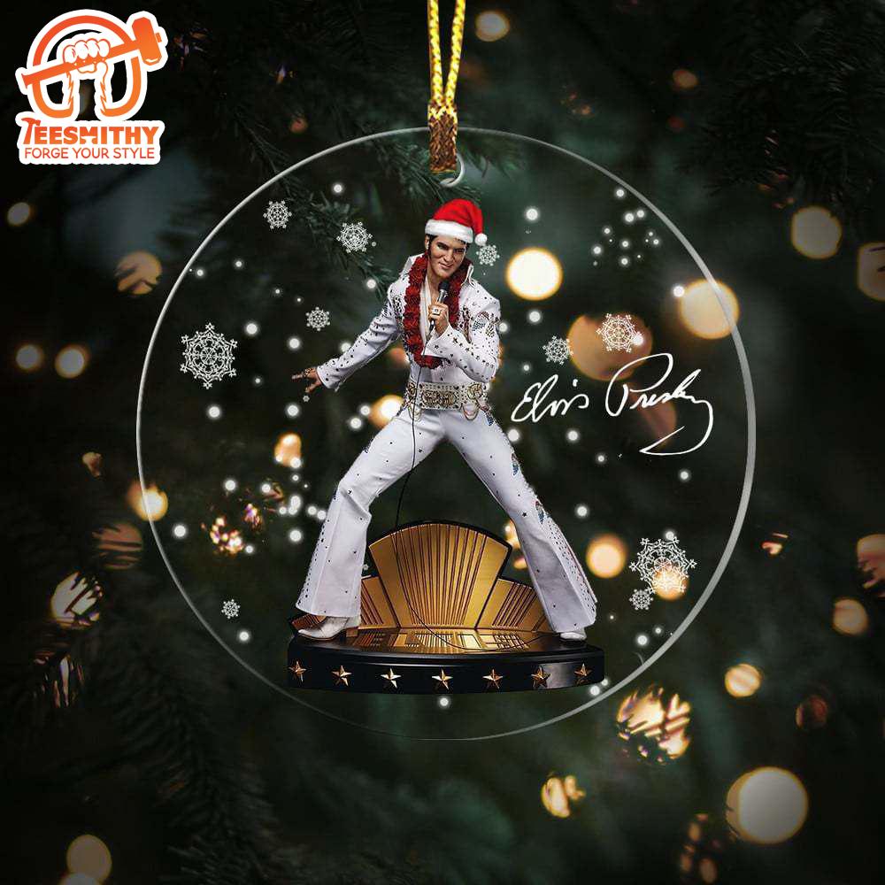 Elvis Presley Xmas Ornaments Decor Home