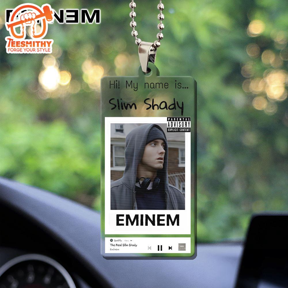 Eminem Custom shape Clear 1-sided Acrylic Car Ornament