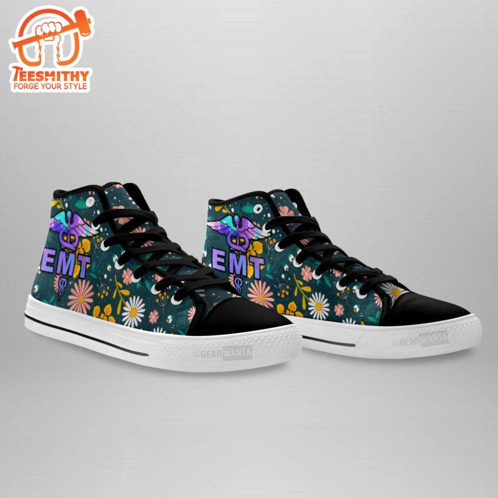 EMT Nurse High Top Shoes Custom