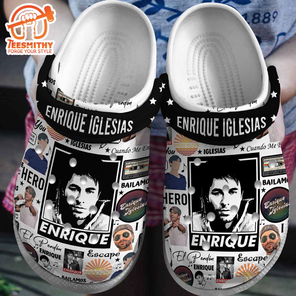 Enrique Iglesias Music Clogs Shoes For Men Women and Kids