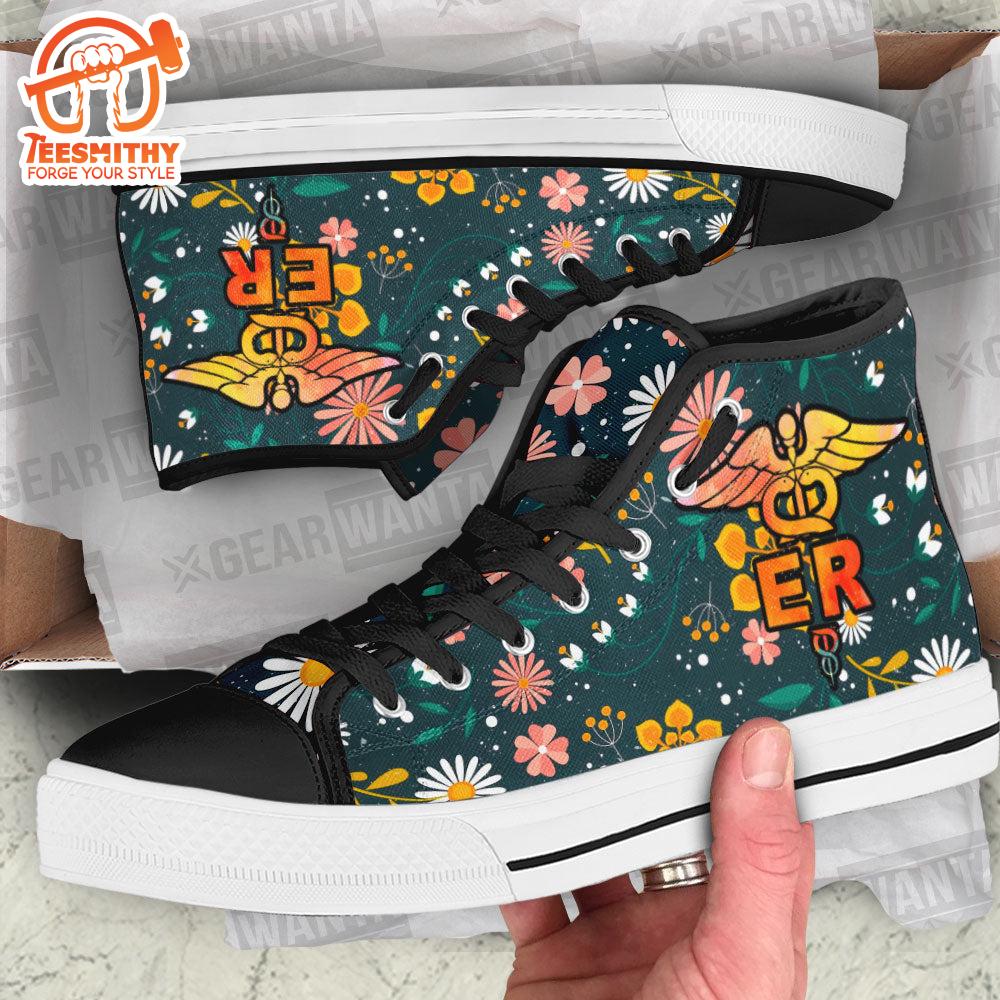 ER Nurse High Top Shoes Custom