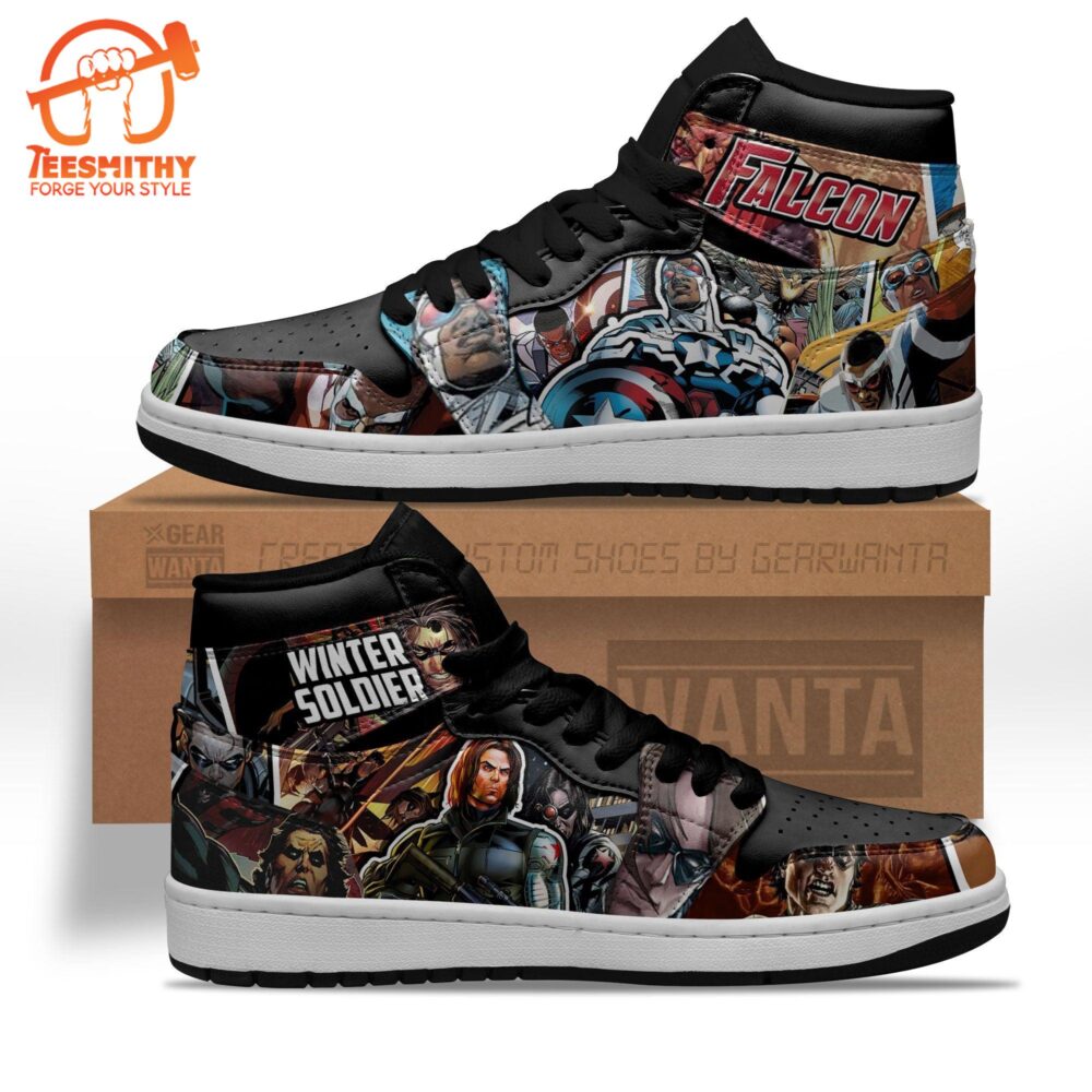 Falcon and Winter Soldier Air Jordan 1 Sneakers Custom Shoes