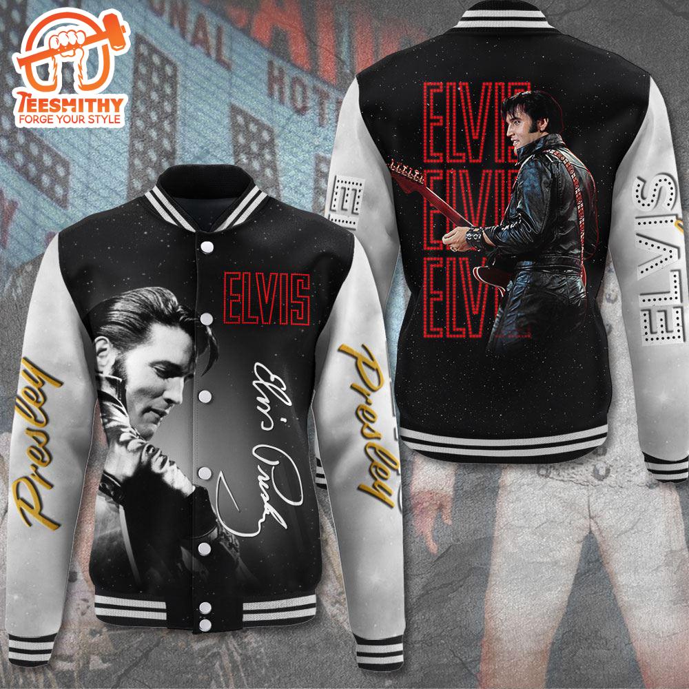 Fashion Elvis Presley Women Men Baseball Jacket