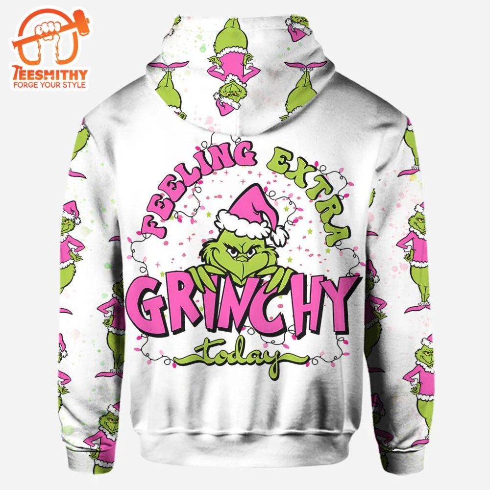 Feeling Extra Grinchy – Personalized Green Monster Christmas Hoodie and Leggings