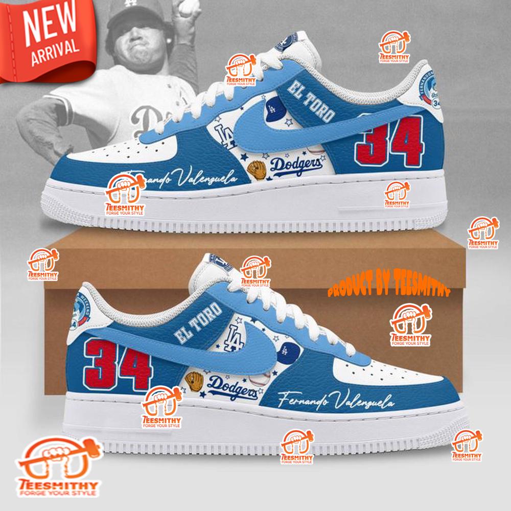 Fernando Valenzuela 34 Dodgers Limited Edition Nike Air Force 1 Shoes