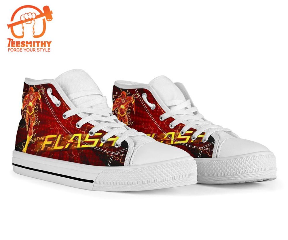 Flash Sneakers Super Heroes High Top Shoes Custom