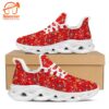 Floral Dragonfly Christmas Print Pattern White Max Soul Shoes   Gift Christmas