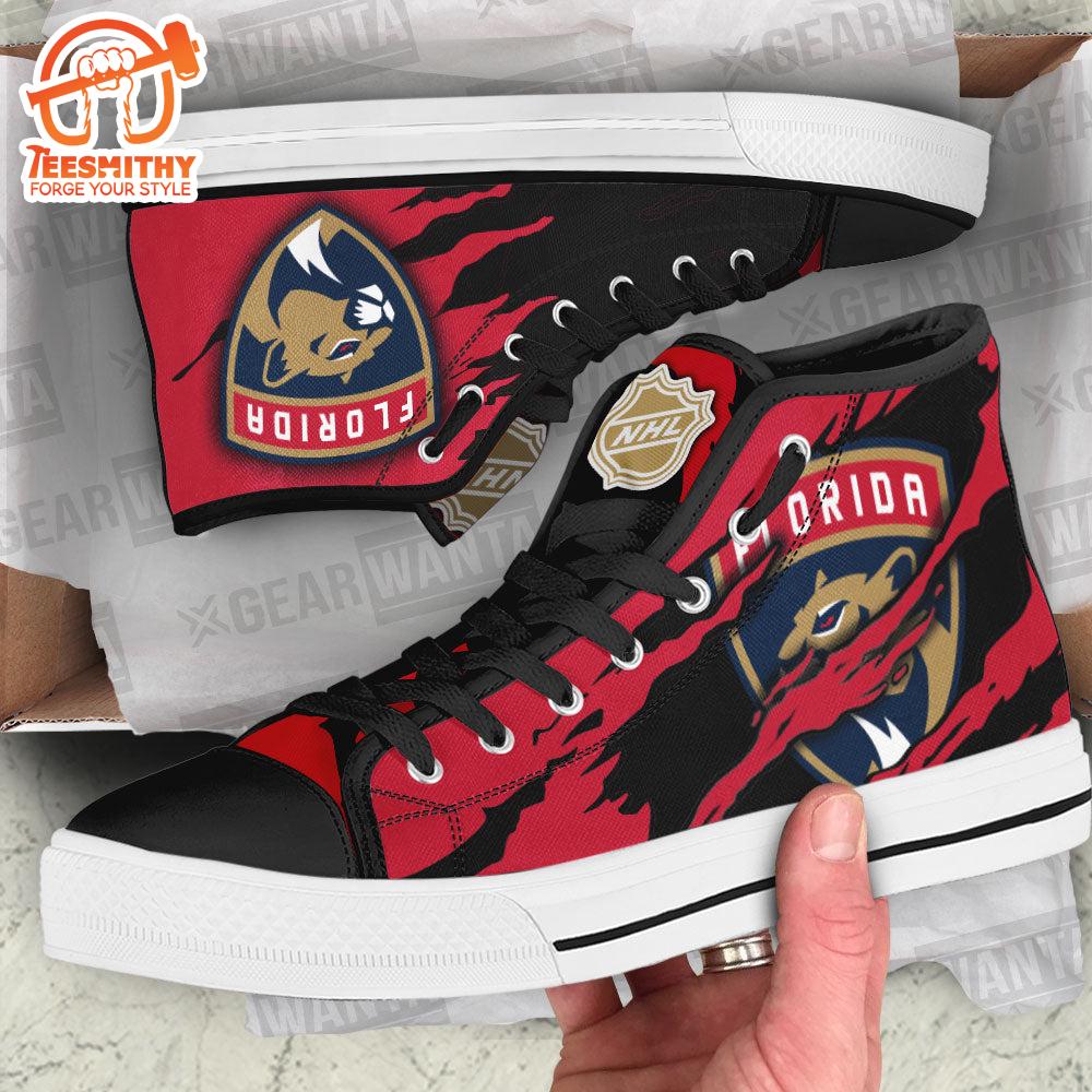 Florida Panthers High Top Shoes Custom For Fans