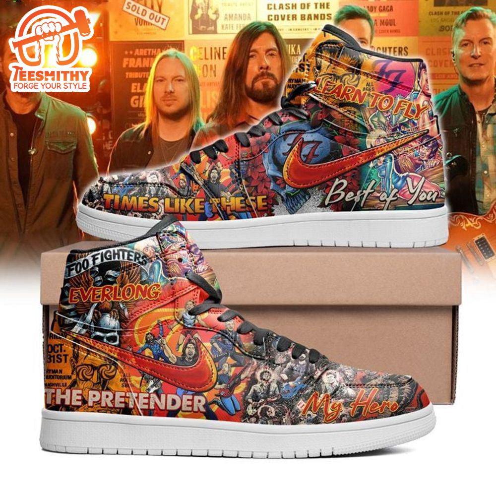 Foo Fighters Learn To Fly Everlong Custom Air Jordan 1 Sneakers