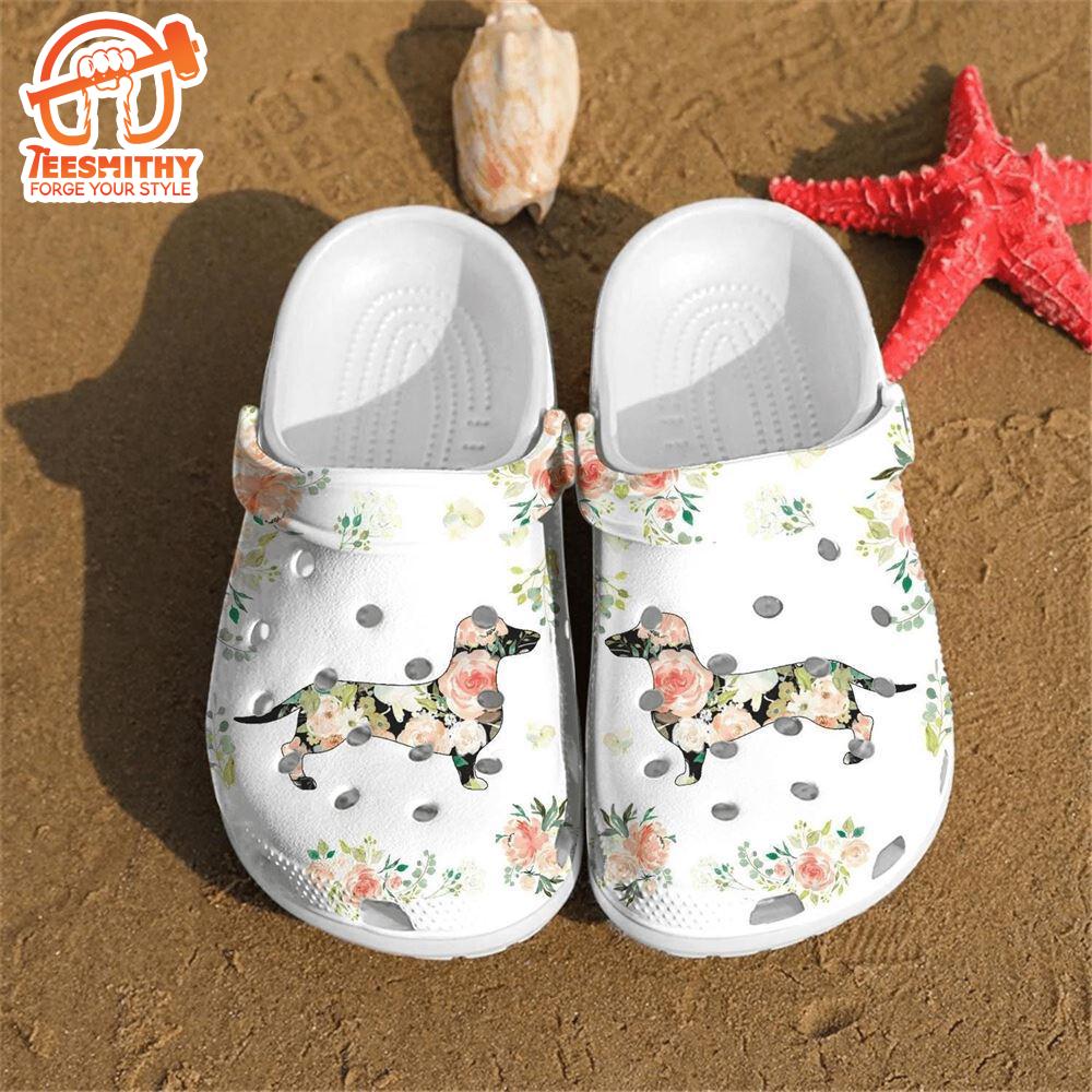 Footwearmerch Dachshund shoes Crocs Crocband Clogs Shoes For Men Women