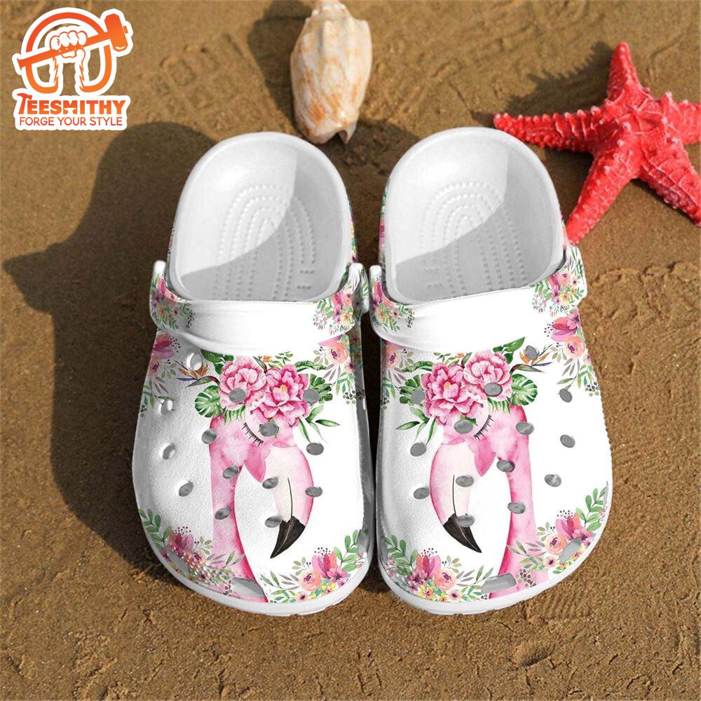 Footwearmerch Flamingo shoes Crocs Crocband Clogs Shoes For Men Women