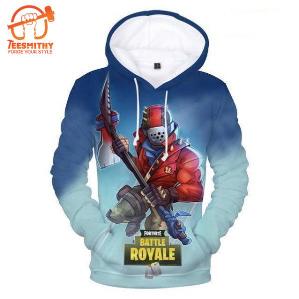 Fortnite Battle Royale Game All Over Print Hoodie Gift For Fans