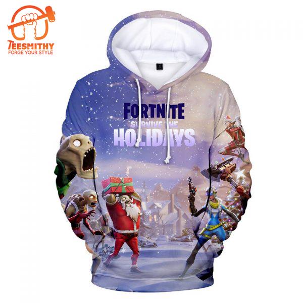 Fortnite – Fortnite Game Christmas Series Super Cool All Over Printed Hoodie