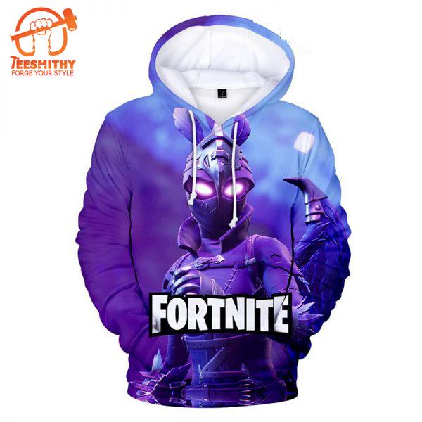 Fortnite – Fortnite Game Season 7 Series New Hero Lynx Battle Royale All Over Printed Hoodie