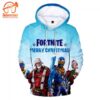 Fortnite – Fortnite Game Series Merry Christmas Super Cool All Over Printed Hoodie