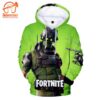 Fortnite – Fortnite Game Series Season 8 New Game Character Green All Over Printed Hoodie