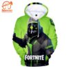 Fortnite – Fortnite Game Series Season 8 New Hero Super Cool Green All Over Printed Hoodie