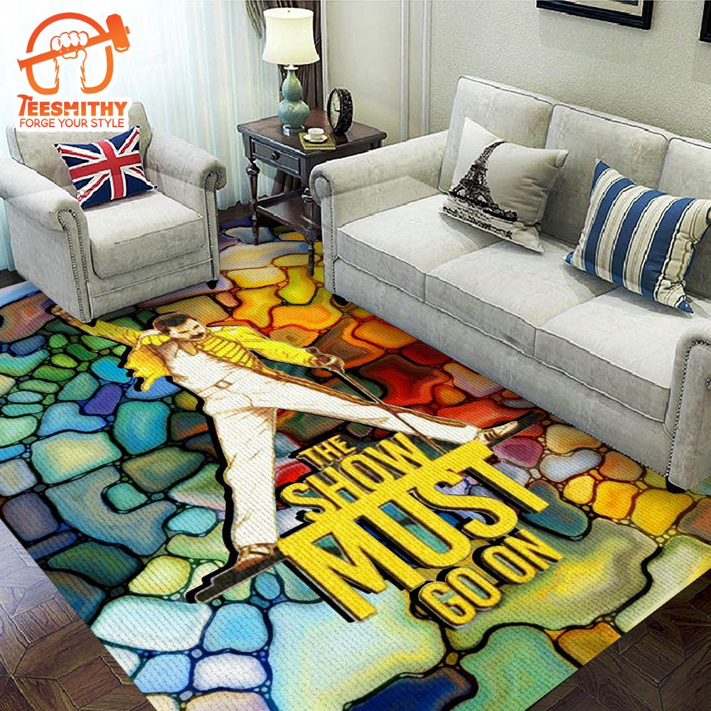 Freddie Mercury Merry Christmas Custom Rug Carpet