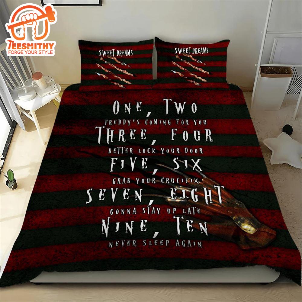 Freddy Krueger Bedding Set Christmas For Fans