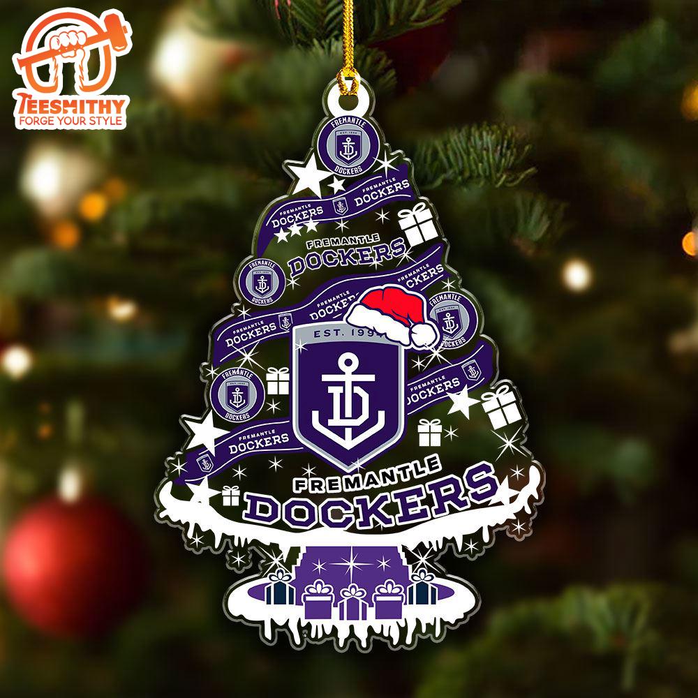 Fremantle Football Club Custom Shape Clear 1-sided Acrylic Ornament