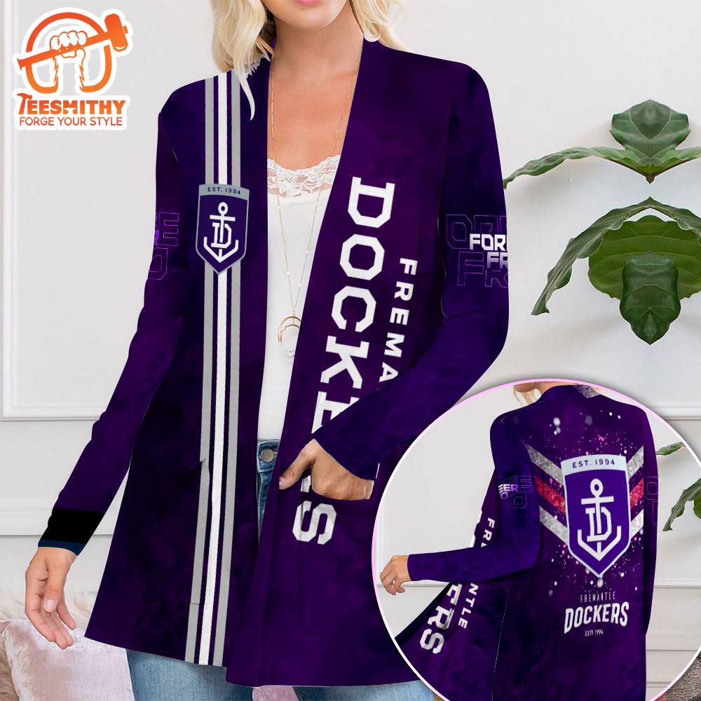 Fremantle Football Club Women’s Patch Pocket Cardigan For Fans