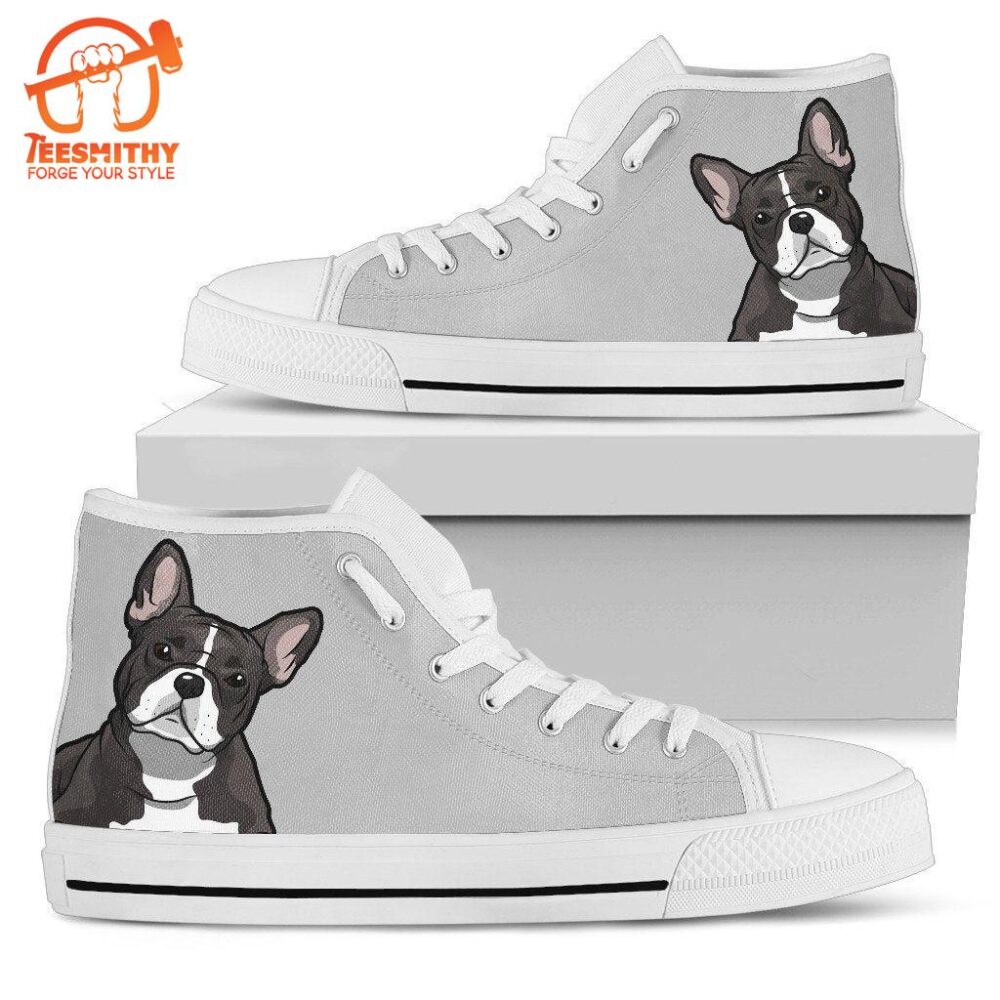 French Bulldog High Top Shoes Funny