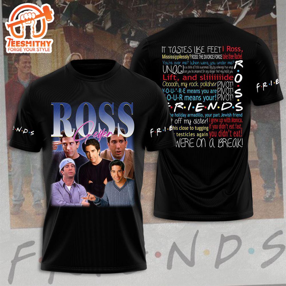 Friend 3d Shirt For Men And Women, Ross Geller, Friends 3d Apparel   Gift Christmas