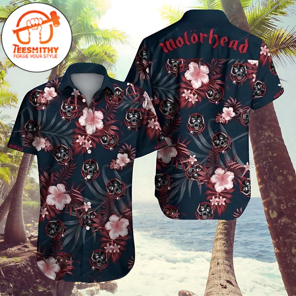 Fructi Motorhead Tropical Skulls Hawaiian Button Up Shirts