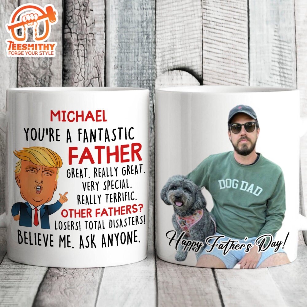 Funny Father’s Day Greeting Mug Preview Upload Photo Mug