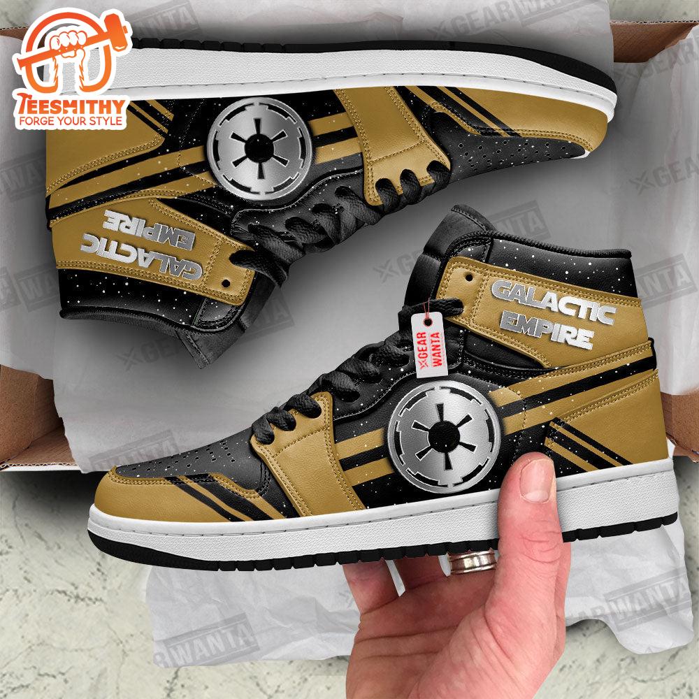 Galactic Empire Star Wars Symbols Air Jordan 1 Shoes Custom For Fans