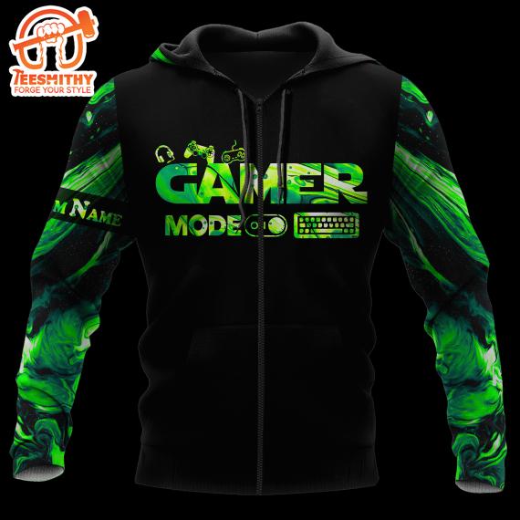 Game Cannot Be Paused Personalized Name All Over Zip Up All Over Print Hoodie