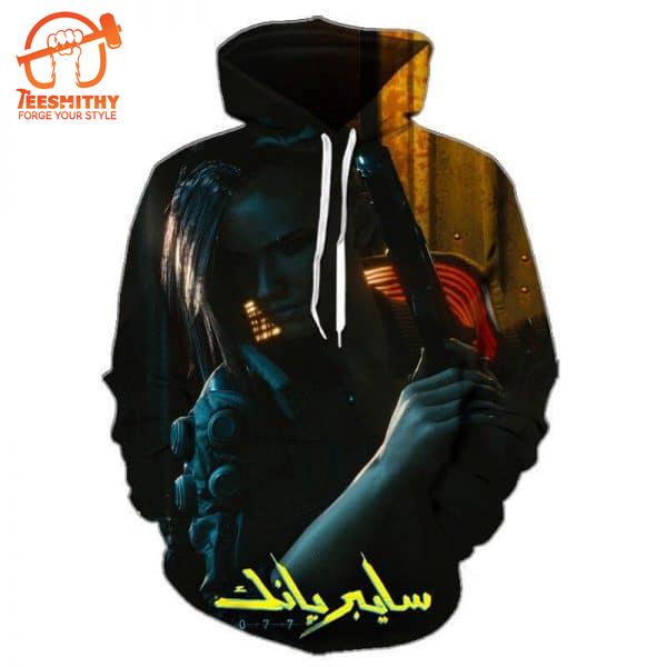 Game Cyberpunks 2077 All Over Print Hoodie