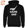 Game Day Hockey Black Adult Hoodie