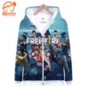 Game Free Fire Zipper – Funny Long Sleeve Sweatshirt All Over Print Hoodie