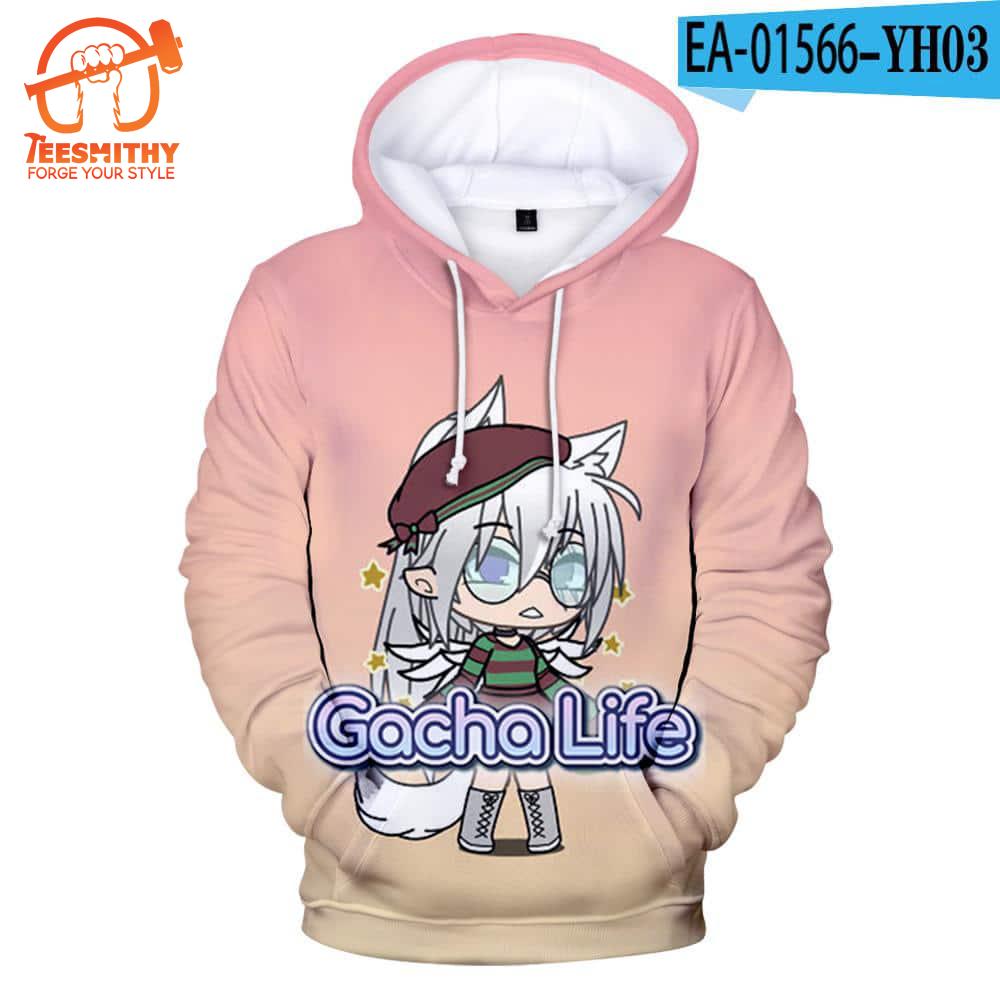 Game Gacha Life Hoody – Cartoon All Over Print Hoodie