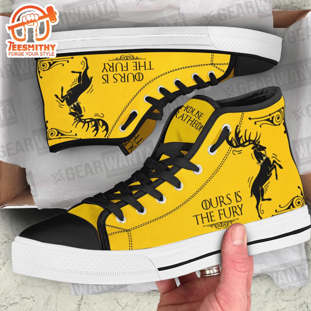 Game Of Thrones Baratheon High Top Shoes Custom For Fans