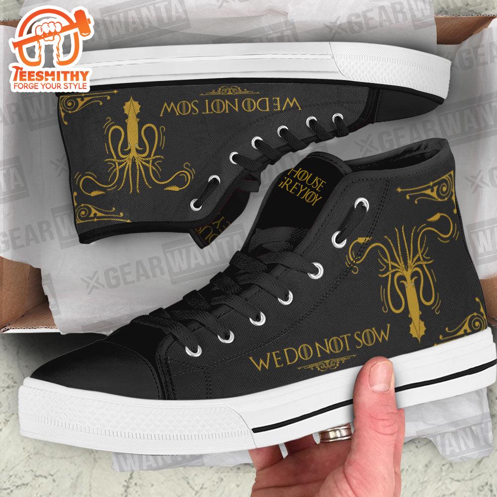 Game Of Thrones Greyjoy High Top Shoes Custom For Fans