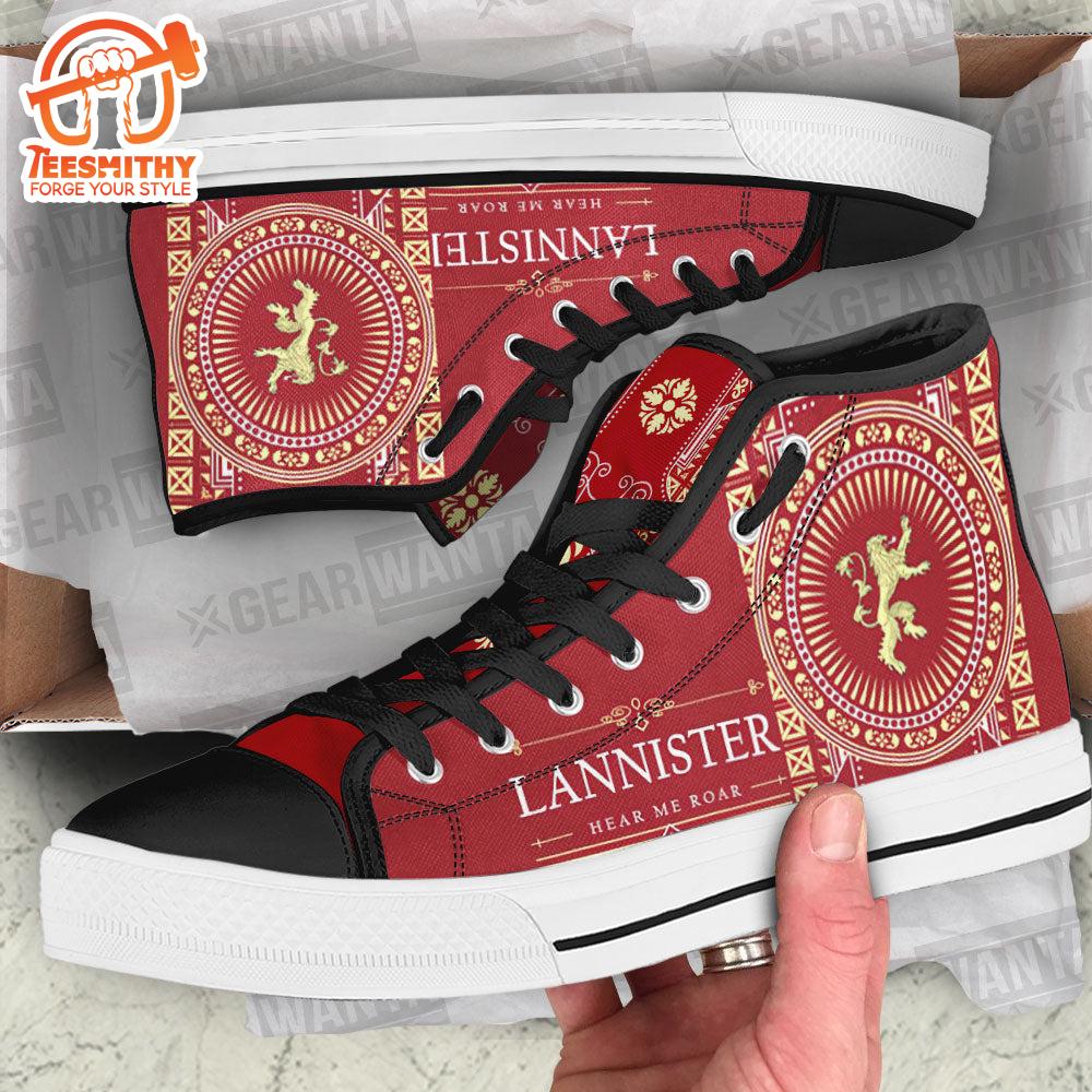 Game Of Thrones Lannister High Top Shoes Custom For Fan