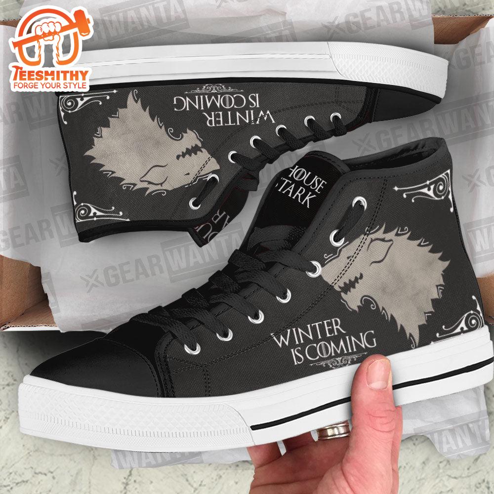 Game Of Thrones Stark High Top Shoes Custom For Fans