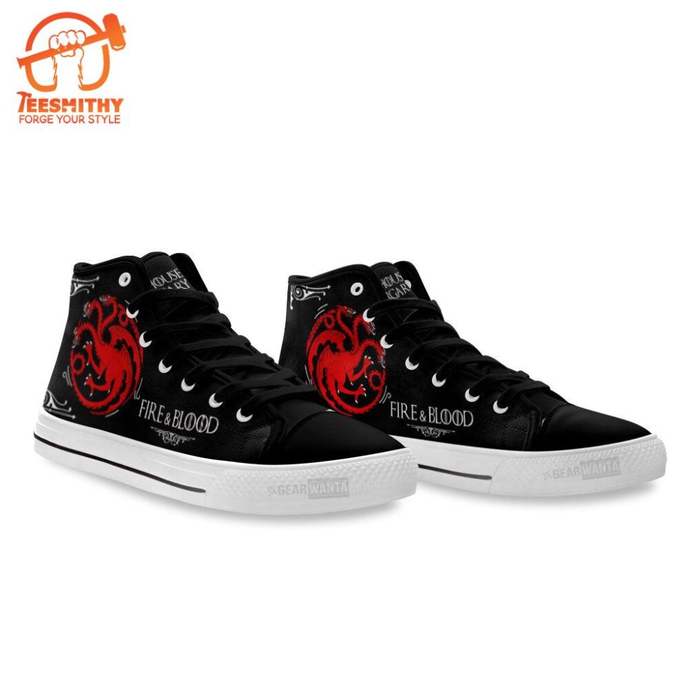 Game Of Thrones Targaryen High Top Shoes Custom For Fans