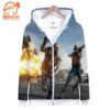 Game Pubg Playerunknown’S Battlegrounds Zipper All Over Print Hoodie