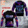 Gamer Never Quilt Personalized Name All Over Print Hoodie